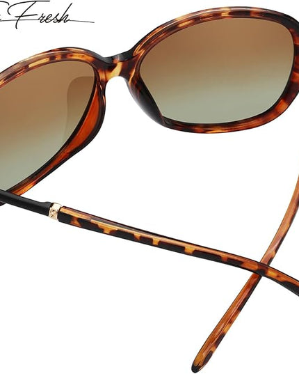 The Fresh Women's Oversized Square Jackie O Cat Eye Hybrid Butterfly Fashion Sunglasses - Exquisite Packaging