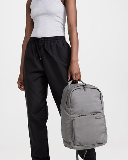 BREVITE The Backpack- Casual daypack backpacks for every function. Compact but spacious 18L aesthetic traveling backpack with laptop compartment. (Charcoal Grey)