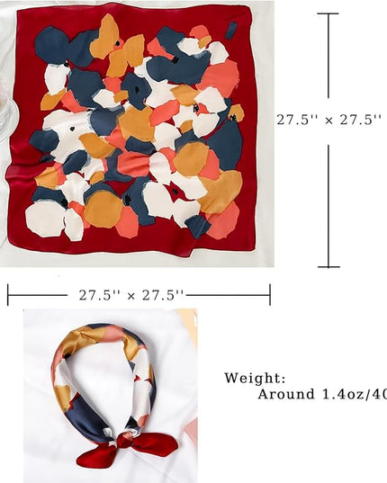 Satin Bandana Headscarf for Women Silky Hair Scarves for Fashion Lightweight