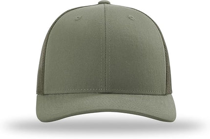 Richardson 112 Trucker Hat - Premium Adjustable Snapback Hat - Structured Six Panel Richardson Blank Caps