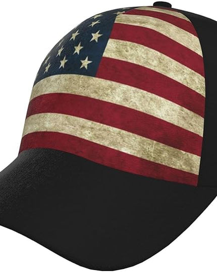Cute Flag Baseball Cap Hats for Women Men Trucker Hat Patriotic Adjustable Snapback Ball Cap Hat
