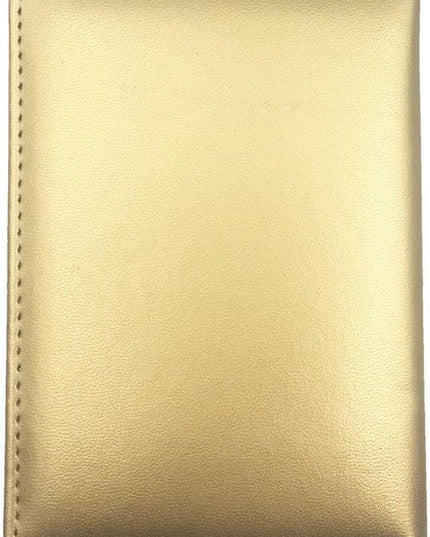 Missmore PU Leather Passport Cover with Gold USA Logo Printed for Travel (Champagne)