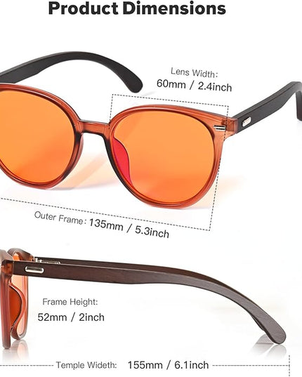 Blue Light Blocking Glasses for Computer/Gaming/Mobile Video - Reduce Eye Strain & Improve Sleep for Men and Women