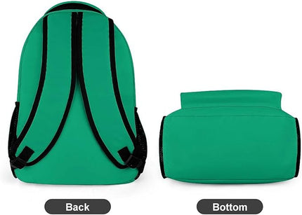 Fashion Malachite Backpack Lightweight Large Capacity Laptop Daybag for Travel Work