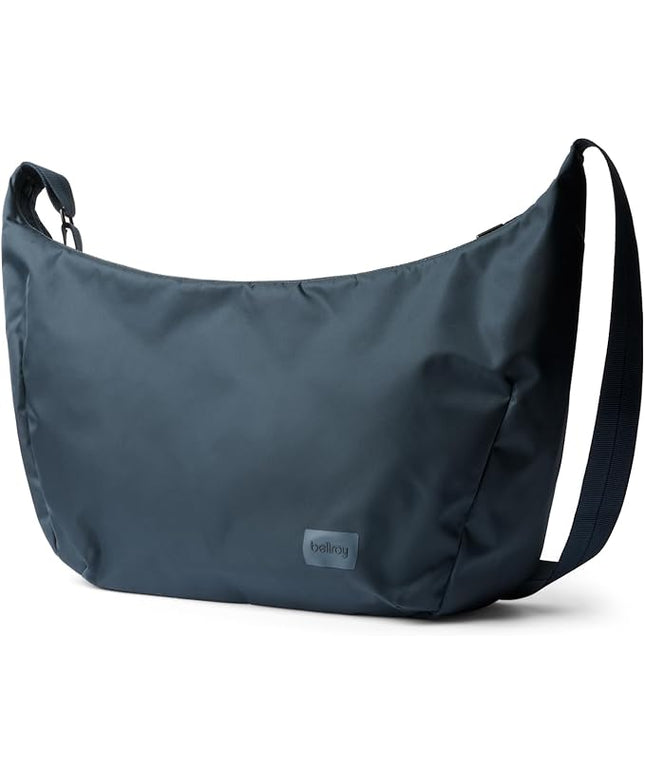 Bellroy Laneway Crescent Bag (12 liter streamlined, crescent crossbody with internal and external pockets, adjustable strap and surprising storage) - BlueSteel