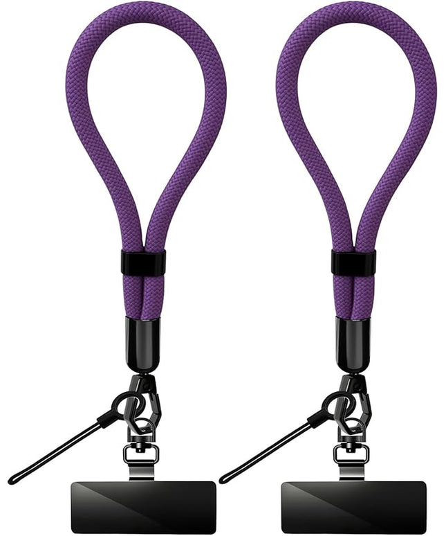 Phone Lanyard, 2 Pack Adjustable Cell Phone Lanyard Hand Phone Wrist Strap with Tether Tabs for Smartphones