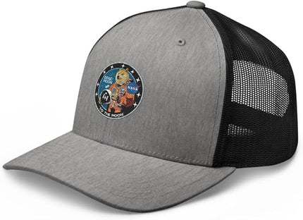 Doge/Moon NASA Logo Trucker Cap