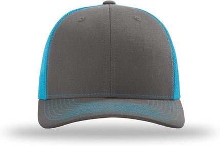 Richardson 112 Trucker Hat - Premium Adjustable Snapback Hat - Structured Six Panel Richardson Blank Caps