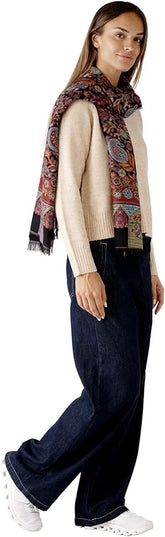 Scarf for Women Spanish Design Elegant Long Shawl Scarves for Summer Fall