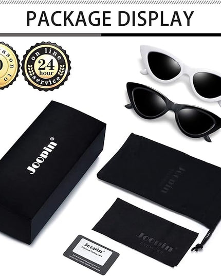 Joopin Polarized Cat Eye Sunglasses for Women Vintage Cateye Sun Glasses UV400 Protection