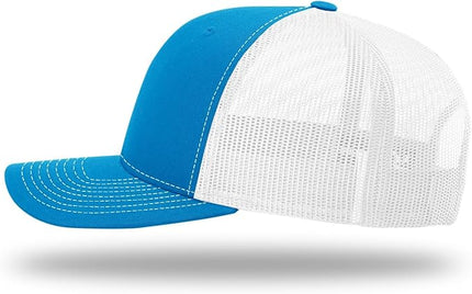 Richardson 112 Trucker Hat - Premium Adjustable Snapback Hat - Structured Six Panel Richardson Blank Caps