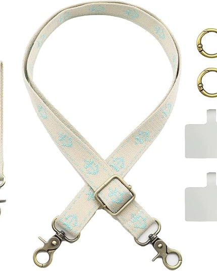 Adjustable 1" Width Phone Crossbody Lanyard and Wristlet Strap - Gift For The Lover In Your Life