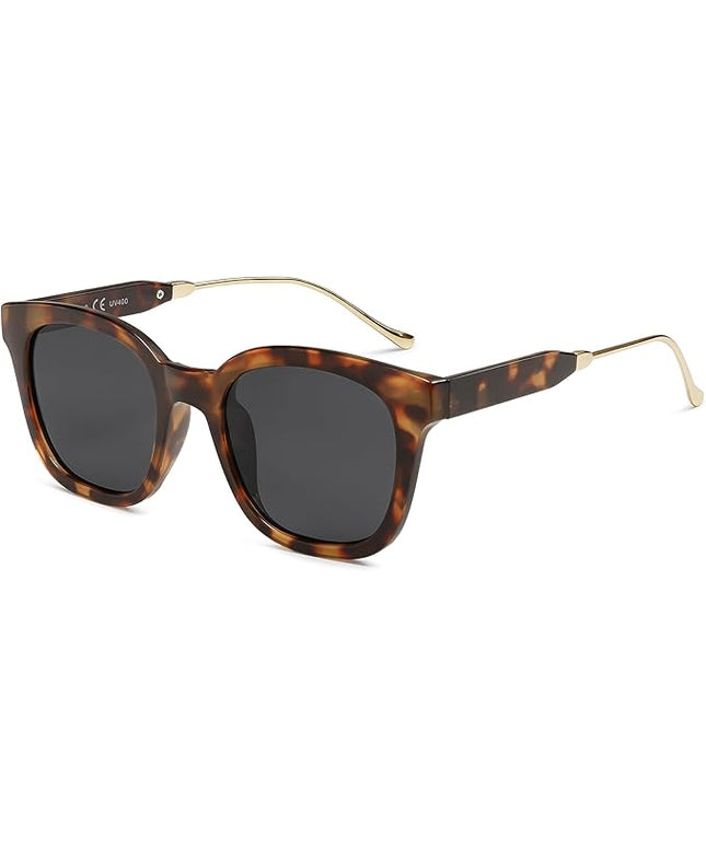 SOJOS Classic Square Polarized Sunglasses Womens Mens Retro Trendy UV400 Sunnies SJ2050