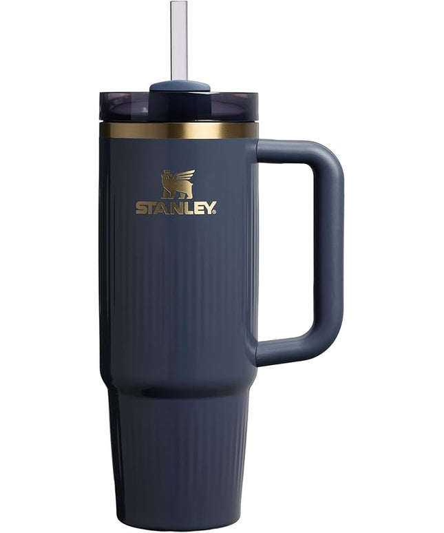 STANLEY Quencher H2.0 Tumbler with Handle and Straw 30 oz | Flowstate 3-Position Lid | Cup Holder Compatible for Travel | Insulated Stainless Steel Cup | BPA-Free | Fluted Twilight