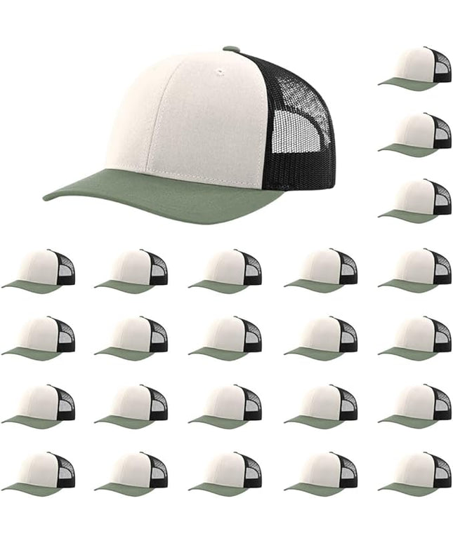 Richardson 112 Classic Six-Panel Adjustable Snapback Trucker Cap | Bulk Packs Available