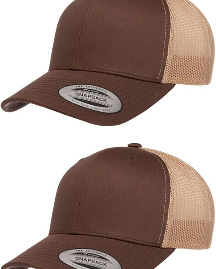 Yupoong Classic Premium Mesh 6 Panel Retro Trucker Cap | Mid Profile Snapback | OSFA | Bulk Pack Available