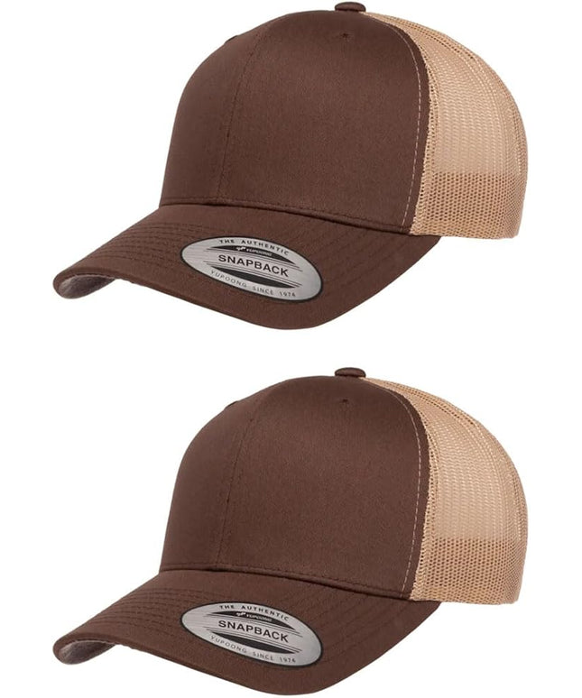 Yupoong Classic Premium Mesh 6 Panel Retro Trucker Cap | Mid Profile Snapback | OSFA | Bulk Pack Available