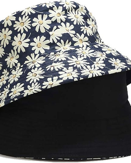 XYIYI Cute Bucket Hat Beach Fisherman Hats for Women, Reversible Double-Side-Wear