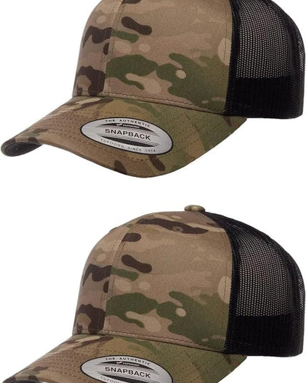 Yupoong Classic Premium Mesh 6 Panel Retro Trucker Cap | Mid Profile Snapback | OSFA | Bulk Pack Available
