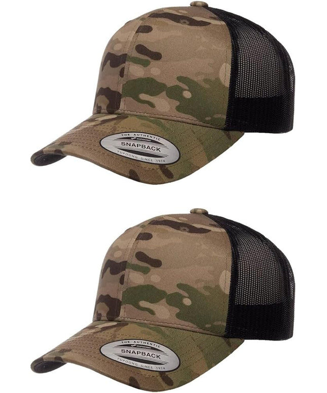Yupoong Classic Premium Mesh 6 Panel Retro Trucker Cap | Mid Profile Snapback | OSFA | Bulk Pack Available