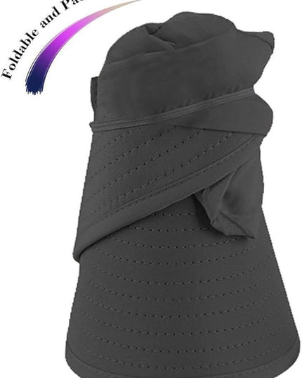 HINDAWI Sun Hats for Women Wide Brim UV Protection Sun Hat Summer Beach Packable Visor