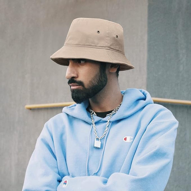 Falari Men Women Unisex Cotton Bucket Hat 100% Cotton Packable for Travel Fishing Hunting Summer Camp