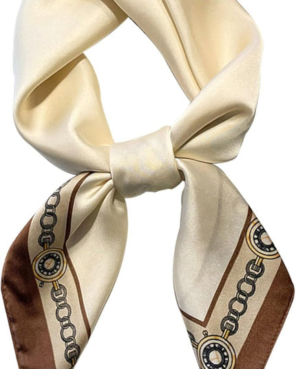 Dailyacc Hair Bandanas Scarf For Women Lightweight Fashion Neck Silk Satin Head Scarves For Sleeping Handbags Scarf
