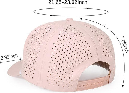 Quick Dry Baseball Cap Snapback Hats Mesh Trucker Hat for Men Women Water-Resistant Outdoor Golf Hat Ball Cap