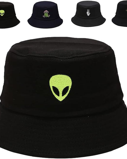Cotton Bucket Hat for Women Men Summer Travel Sun Beach Bucket Cap, Unisex Outdoor Fisherman Hat