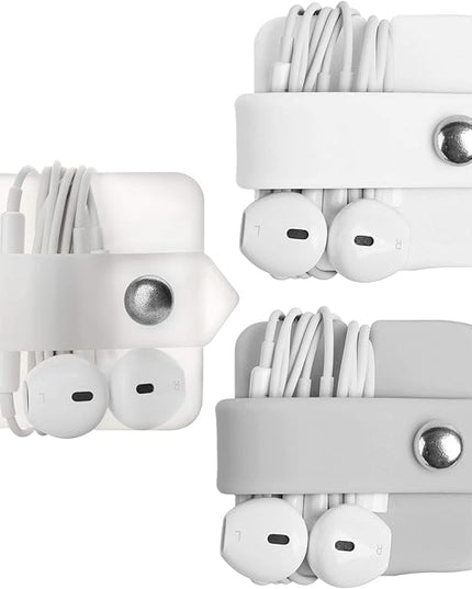 Cord Organizer Earbuds Holder Earphone Wrap Earphones Organizer Headset Headphone Earphone Wrap Winder Cord Manager Cable Winder Set of 3