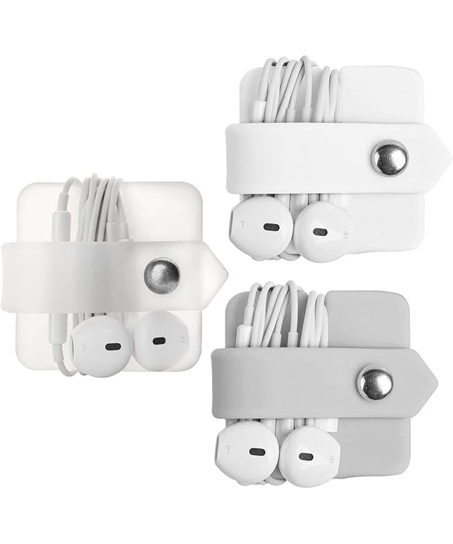 Cord Organizer Earbuds Holder Earphone Wrap Earphones Organizer Headset Headphone Earphone Wrap Winder Cord Manager Cable Winder Set of 3