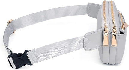 UTO Fanny Pack for Women Crossbody Trendy Fashion Belt Purse Chest Waist Hip Bumbag for Outdoor Shopping Travel Hiking