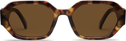 SOJOS Polarized Sunglasses For Women Retro Rectangle Womens Sun Glasses Trendy Narrow Square 90s Shades SJ2232