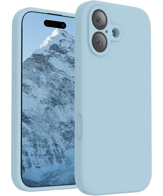 FireNova Magnetic for iPhone 17 Case, Compatible with MagSafe, [Integrated Silicone Camera Control Button] [Camera Protection] Anti-Scratch Microfiber Lining Phone Case, 6.3", Sky Blue