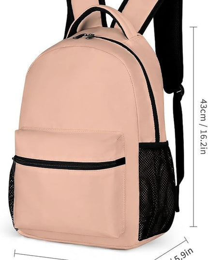 Fashion Peach Fuzz Backpack Lightweight Large Capacity Laptop Daybag for Travel Work