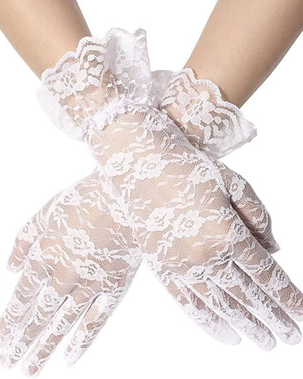 Sahabowi Satin Gloves Formal Bridal Banquet Party Wedding Opera Solid Colorful Mitten For Women