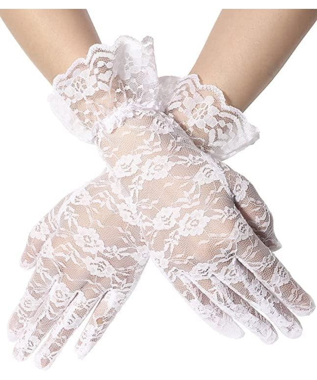 Sahabowi Satin Gloves Formal Bridal Banquet Party Wedding Opera Solid Colorful Mitten For Women
