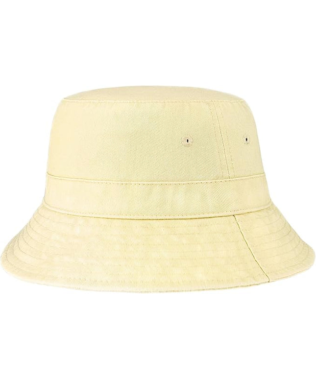 Hot Summer Bucket Hat - Trendy Cotton Sun Hat for Beach, Golf, Fishing - Fun Outdoor Vacation Boonie for Men and Women