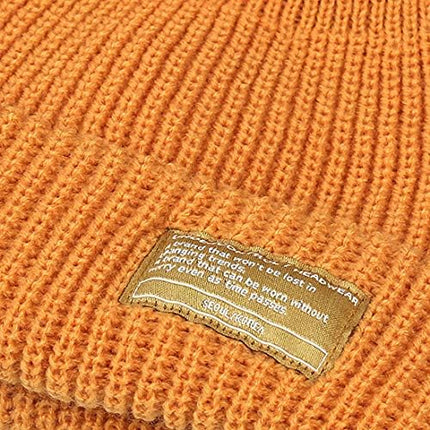 UNDERCONTROL Winter Trawler Fisherman Beanie Men Women Unisex Stylish Plain Docker Skull Hat Roll up Watch Cap Color Pack