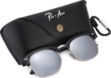 Pro Acme Semi-Rimless Polarized Sunglasses UV 400 Protection for Women Men