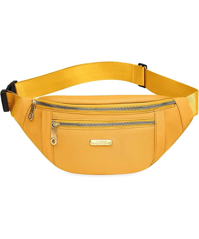 DAITET Crossbody Fanny Pack for Men&Women,Large Waist Bag & Hip Bum Bag with Adjustable Strap for Outdoors Workout Traveling Casual Running Hiking Cycling