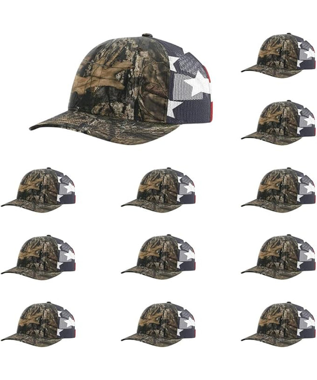 Richardson 112 Classic Six-Panel Adjustable Snapback Trucker Cap | Bulk Packs Available
