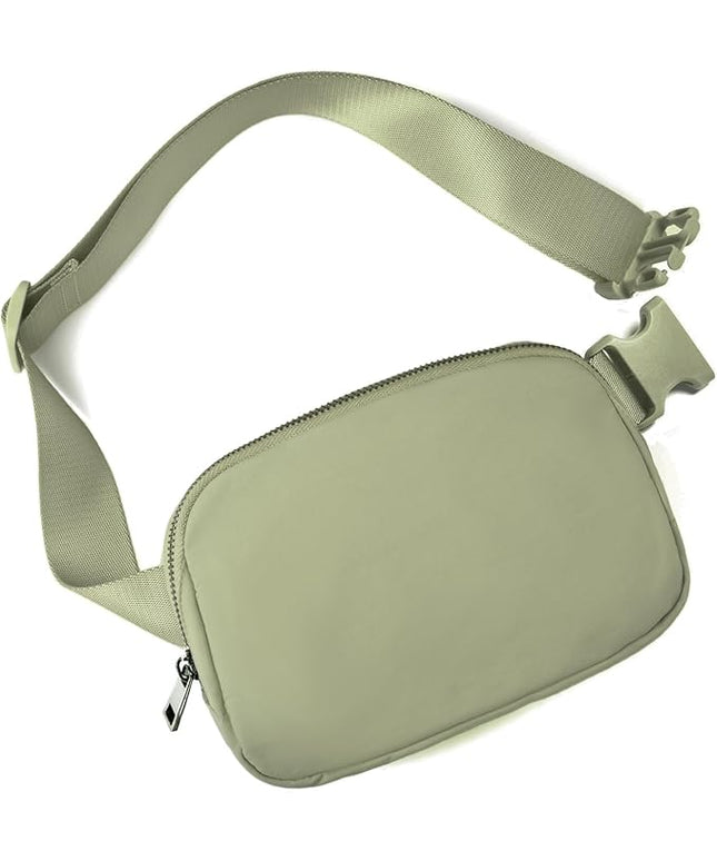 Belt Bag for Women Fanny Pack Crossbody Bags for Women Fashion Waist Packs with Adjustable Strap Gifts for Teenage Girls Women Men (khaki Green)