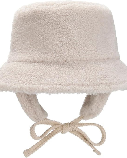 New SKADI Fleece Earmuff Bucket Hat for Winter Warm Ear Protection | Soft Cozy Fleece Bucket Hat for Women & Men