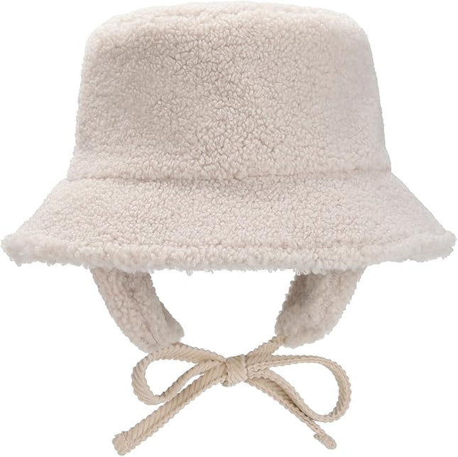 New SKADI Fleece Earmuff Bucket Hat for Winter Warm Ear Protection | Soft Cozy Fleece Bucket Hat for Women & Men
