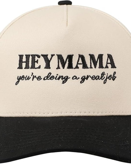 MIRMARU Two-Tone Vintage Canvas Trucker Hats for Men & Women, Adjustable Size Baseball Caps with Trendy Embroidered Design