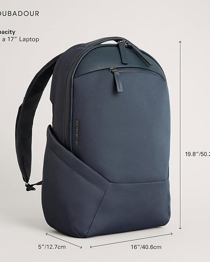 Troubadour Apex 4.0-22L Premium Laptop Backpack - Ergonomic & Water Resistant - Designed for Work and Travel - Basalt