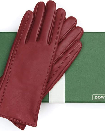 Downholme Touchscreen Leather Cashmere Lined Gloves for Women