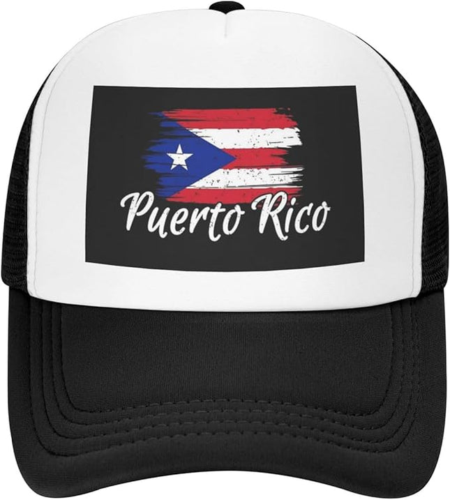 Cute Flag Baseball Cap for Men Women Mesh Trucker Hat Adjustable Patriotic Snapback Baseball Hat for Sports Running