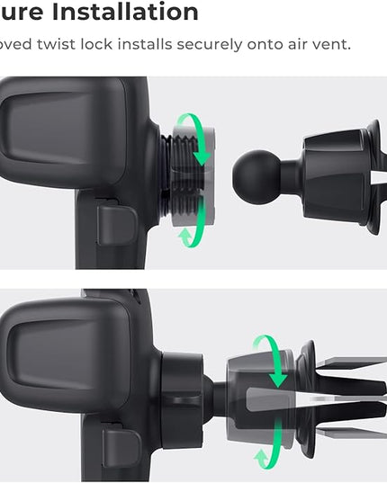 iOttie Easy One Touch Signature Air Vent & Flush Mount Combo - Universal Car Mount Phone Holder for iPhone, Google, Samsung, Moto, LG, and all other Smartphones